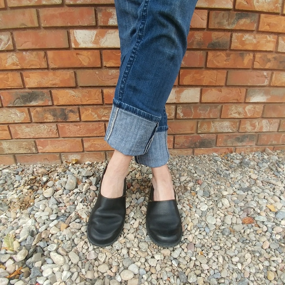 Born Black Leather Loafers